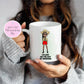 Personalised Jungle Mug – “I’m a Celebrity Get Me Out of Here” Style – Custom Cartoon Character Cup – Funny Gift for Her, Custom Name Mug