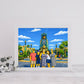 Custom The Simpson inspired Portrait |  Home Decor Print | Personalised Simpson Inspired Print