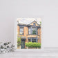 Personalised Watercolour House Portrait | New Home Gift | Framed/Unframed Print Custom Illustration