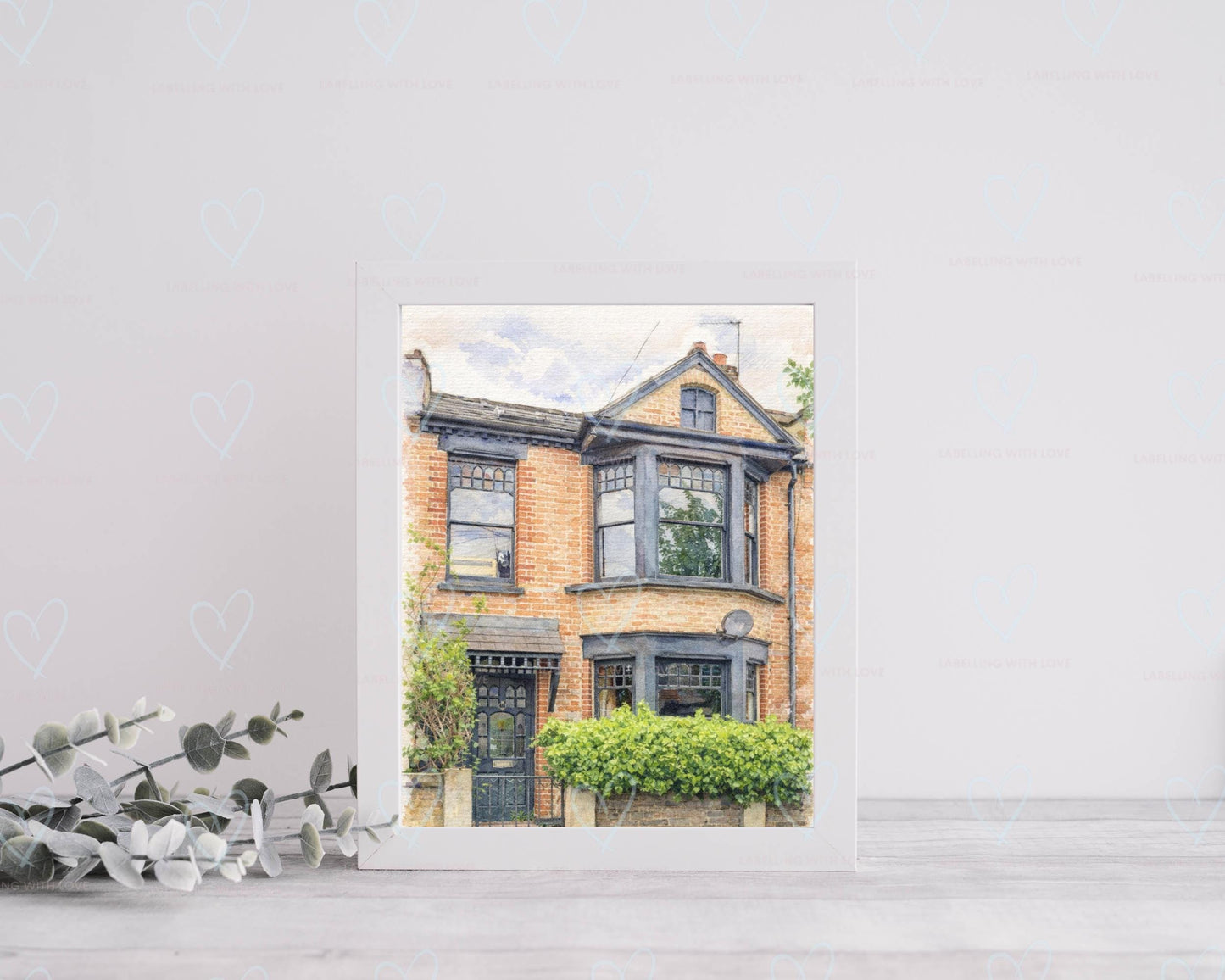 Personalised Watercolour House Portrait | New Home Gift | Framed/Unframed Print Custom Illustration