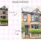 Personalised Watercolour House Portrait | New Home Gift | Framed/Unframed Print Custom Illustration