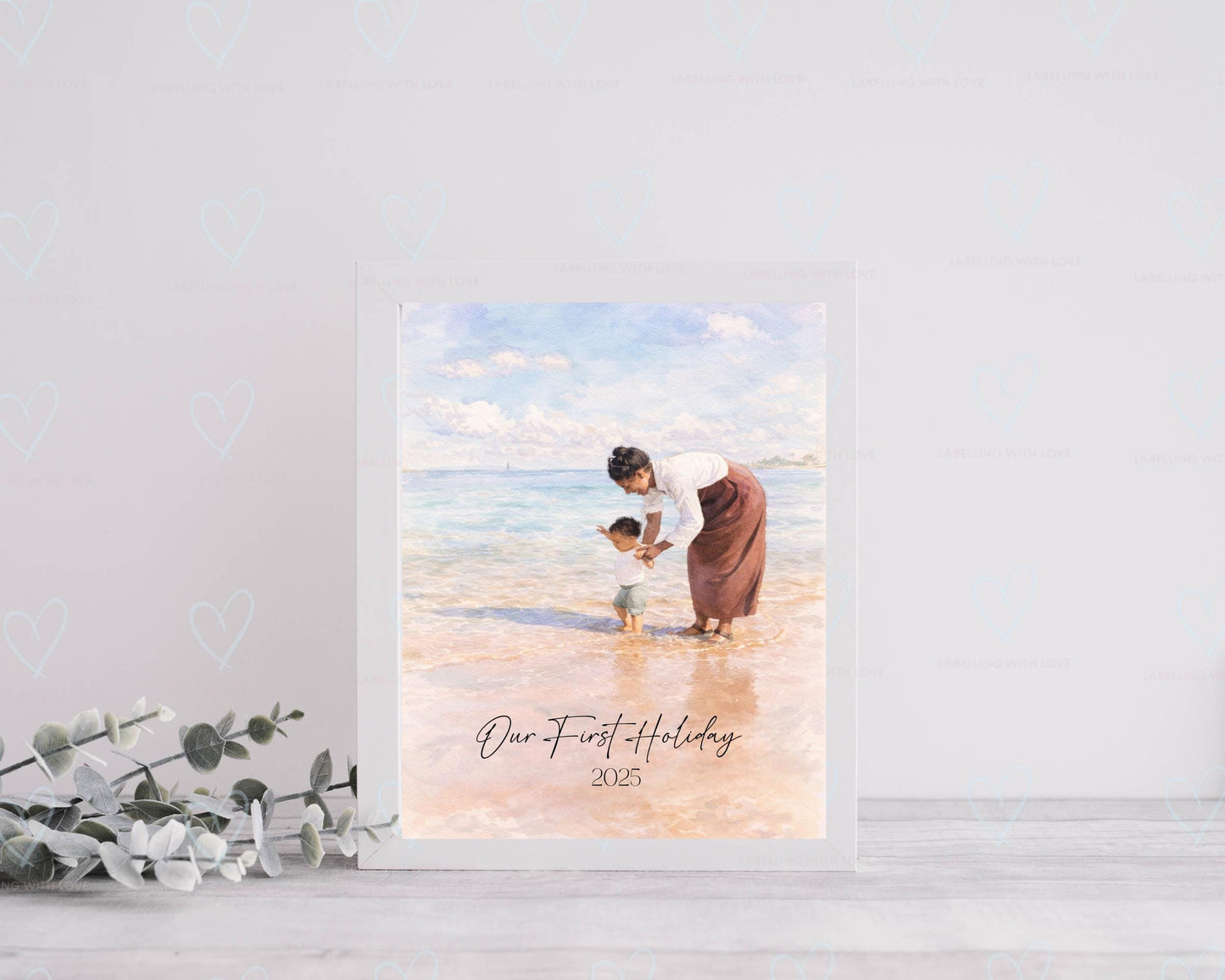 Personalised Watercolour Portrait from Your Photo | Custom Family Illustration