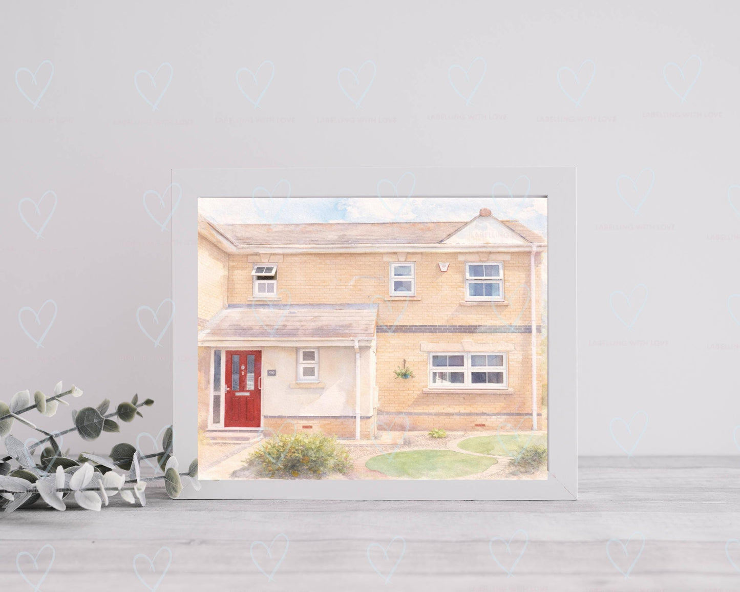 Personalised Watercolour House Portrait | New Home Gift | Framed/Unframed Print Custom Illustration
