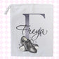 Personalised Tap Shoe Bag | Custom Dance Shoe Storage Bag | Tap Dancer Gift | Girls Dance Bag with Name | Ballet & Tap Accessories