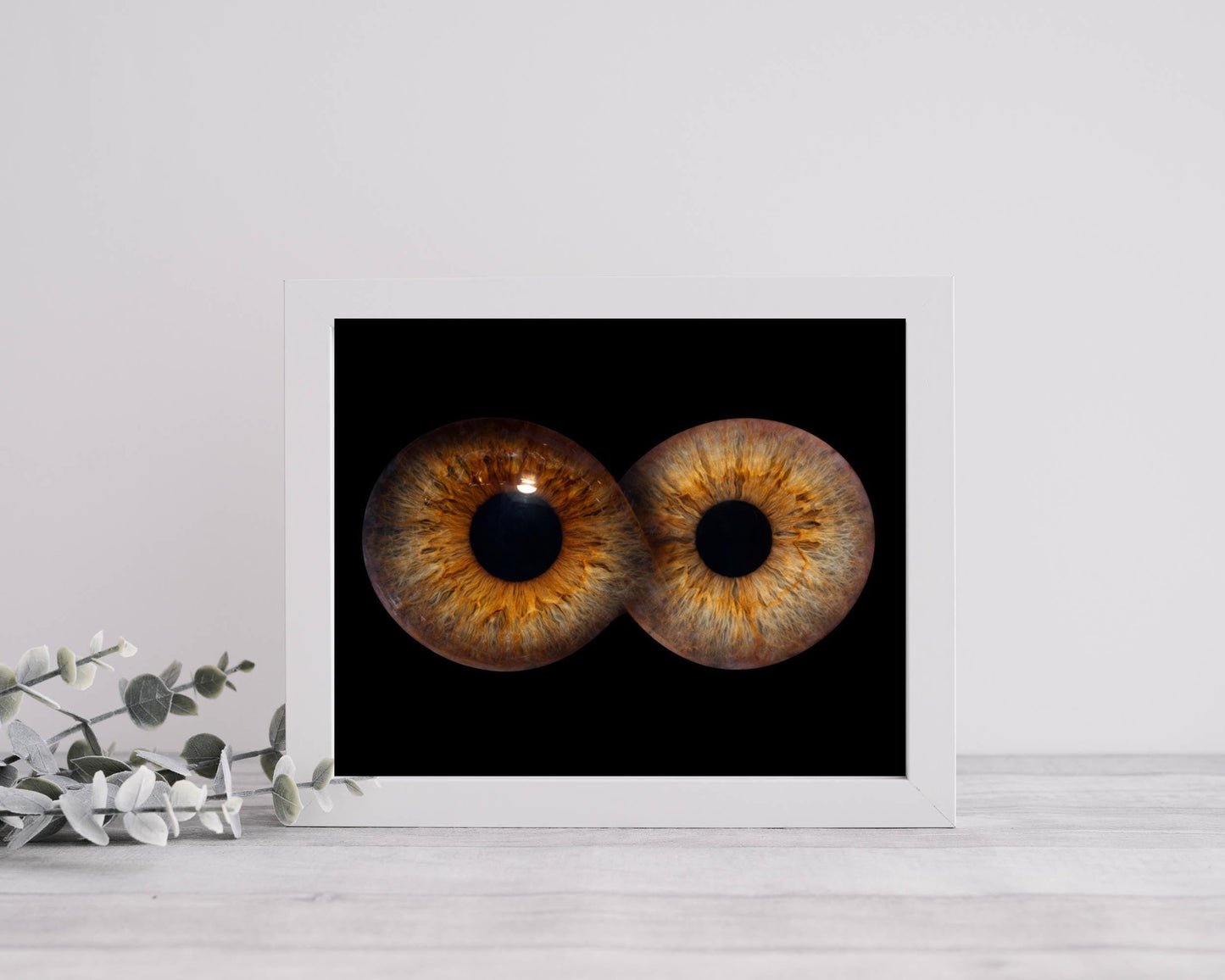 Personalised Iris Photo Art Print – Custom Eye Portrait, Anniversary Gift