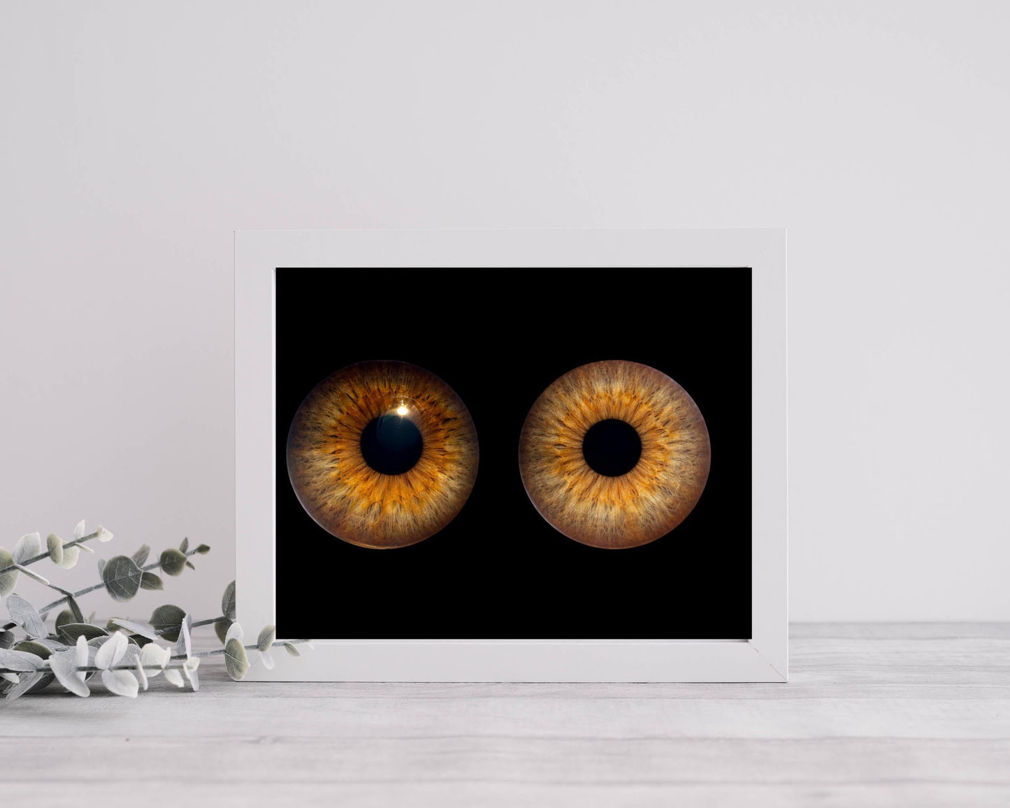 Personalised Iris Photo Art Print – Custom Eye Portrait, Anniversary Gift