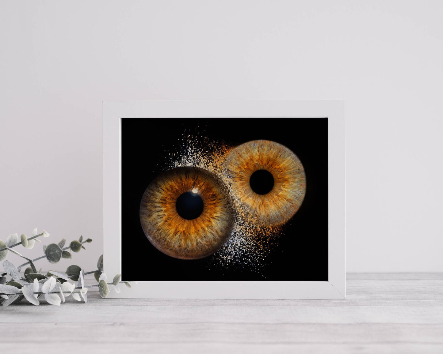 Personalised Iris Photo Art Print – Custom Eye Portrait, Anniversary Gift
