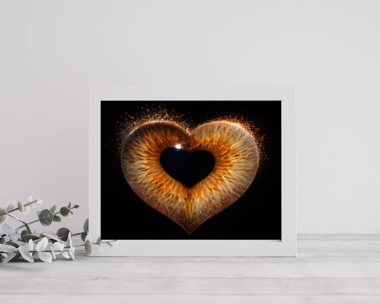Personalised Iris Photo Art Print – Custom Eye Portrait, Anniversary Gift