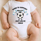 Personalised Football Baby Vest| Born To Support Team Bodygrow | Custom Uncle Daddy Bodysuit
