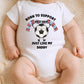 Personalised Football Baby Vest| Born To Support Team Bodygrow | Custom Uncle Daddy Bodysuit