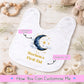 Personalised Baby Bib | Custom First Eid Bib | Islamic Baby Gift | Moon & Stars Baby Feeding Bib | Muslim Baby Keepsake | Eid Baby Present