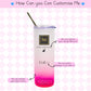 Personalised AU Vodka Tumbler Glass with Straw – Reusable Cocktail Cup – Gift for Her/Him