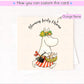 Personalised  Birthday Card, Blooming Lovely Card, Cute Floral Grandma Card, Custom Name Card, Summer Flower Card, Moomin Card