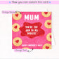 Funny Mothers Day Card from Son or Daughter, Jam to My Dodger Card, Cute Mum Birthday Card, Food Pun Card for Mum