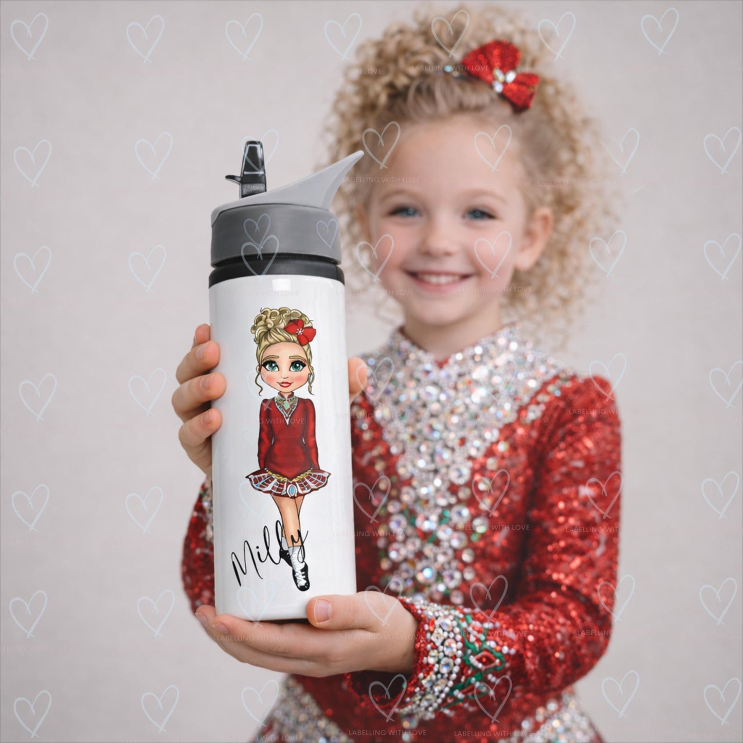 Personalised Irish Dancing Water Bottle