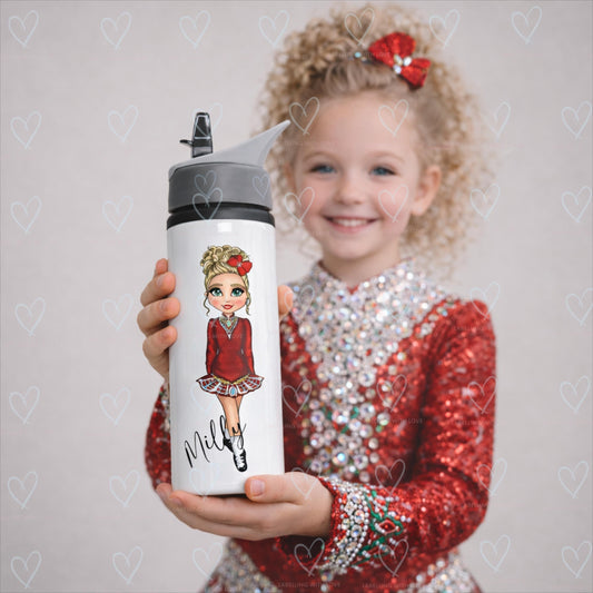 Personalised Irish Dancing Water Bottle