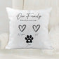 Personalised Family Cushion - Personalised Cushion - Personalised Gift - Family Cushion - Parent Gift - Family With Pet Cushion