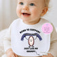 Custom Rugby Baby Bib with Name | Born to Support Team | Personalised Baby Gift for Rugby Fan Family