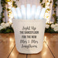 Personalised Wedding Glow Stick Basket | Light Up The Dancefloor Wedding Trug | Custom Wedding Reception Decor | Glow Stick Holder | Wedding Party Basket