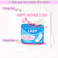 Funny Mothers Day Card – Pelvic Floor Joke Card – Mum Strength Card – Rude Mum Card – New Mum Humour Card – Cheeky Mothers Day Card