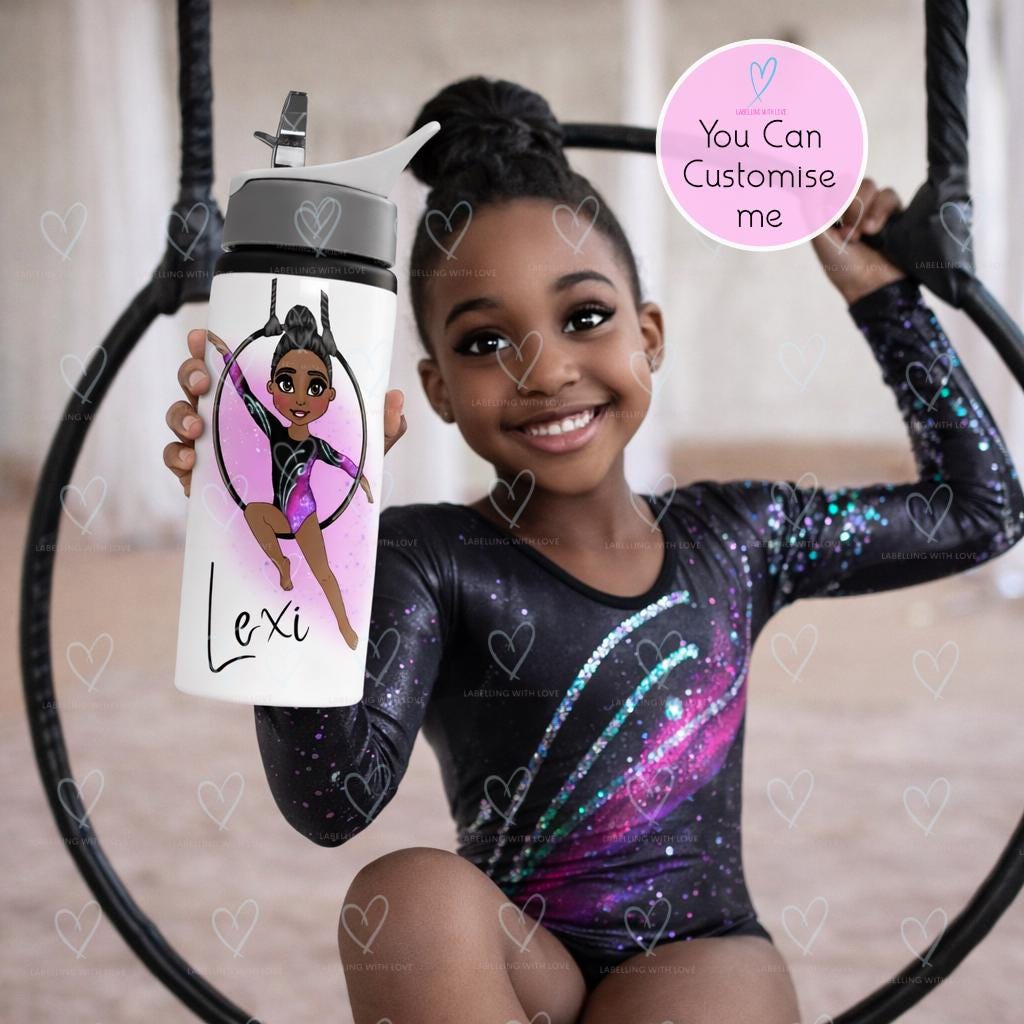 Personalised Gymnastics Water Bottle | Aerial Hoop Artist Gift