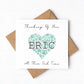 Personalised Pet Loss Card, Custom Dog Memorial Card, Thinking of You Sympathy Card, Paw Print Heart Bereavement Card