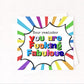 You Are Fucking Fabulous Card | Funny Rude Encouragement Card | Bold Rainbow Motivational Card | Best Friend Card | Cheeky Positive Vibes