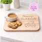 Personalised Tea & Biscuit Board | Engraved Wooden Tea Board | Mother's Day Gift | Custom Kitchen Gift