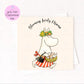 Personalised  Birthday Card, Blooming Lovely Card, Cute Floral Grandma Card, Custom Name Card, Summer Flower Card, Moomin Card