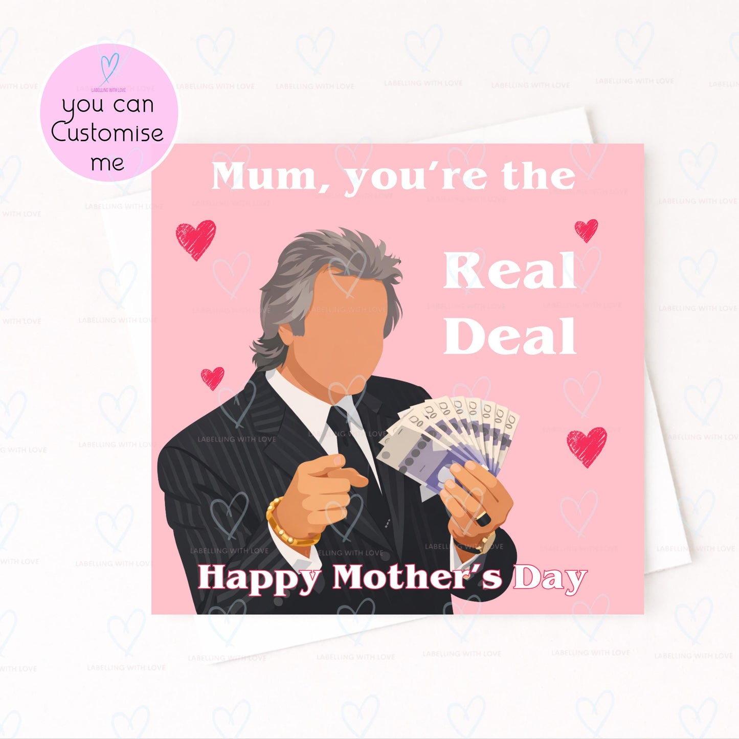 Funny Mum Mothers Day Card | Mum You’re The Real Deal Card | Humorous Mothers Day Card | Cheeky Mum Card | Personalised Mum Card