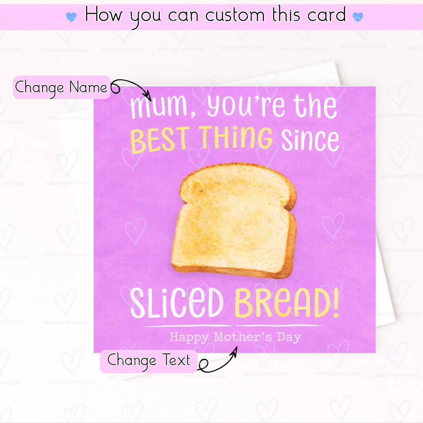 Funny Mothers Day Card for Mum, Best Thing Since Sliced Bread Card, Cute Mum Card, Mum Birthday Card, Funny Mum Greeting Card
