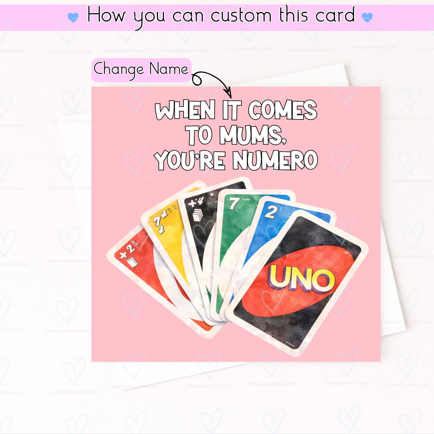 Funny Mum UNO Card – When It Comes To Mums You’re Numero Uno – Mothers Day Card – Gaming Mum Card – Funny Card For Mum – UNO Inspired Card