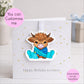 Personalised Highland Cow Birthday Card with Detachable Keepsake | Custom Card | Cute Cow Card Keepsake | Unique Keepsake Birthday Card