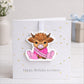 Personalised Highland Cow Birthday Card with Detachable Keepsake | Custom Card | Cute Cow Card Keepsake | Unique Keepsake Birthday Card