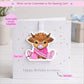 Personalised Highland Cow Birthday Card with Detachable Keepsake | Custom Card | Cute Cow Card Keepsake | Unique Keepsake Birthday Card
