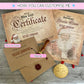 Personalised Christmas List Certificate & Letter | Santa Medal,Wax Seal Envelope | Black or White Santa | Christmas Eve Box Gift for Kids
