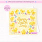 Personalised Easter Card, Cute Chick Easter Card, Custom Name Easter Card, Childrens Easter Card, Easter Egg Card, Spring Greeting Card