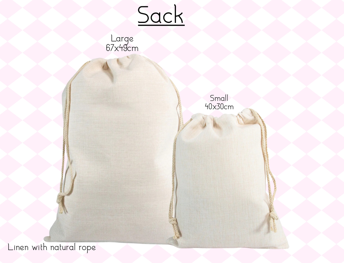 Personalised Christmas Sack – Special Delivery Linen Santa Gift Bag