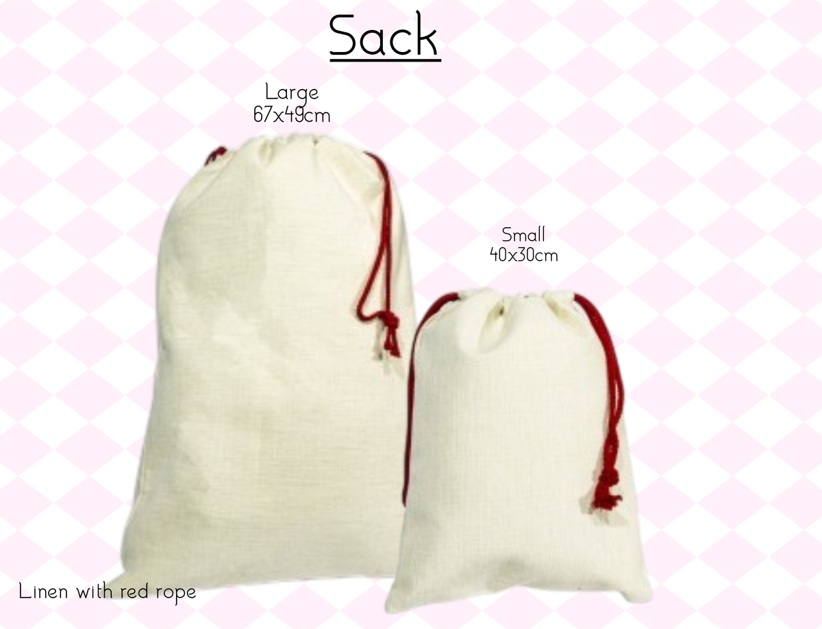 Personalised Christmas Sack – Special Delivery Linen Santa Gift Bag