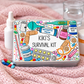 Personalised Survival Kit Tin – Custom Name Medicine & Essentials Storage Box