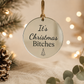 Funny Rude Christmas Bauble – Mirrored Acrylic Sweary Christmas Tree Decoration