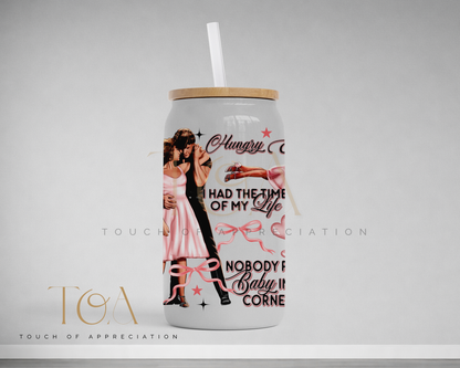 Retro Dance Couple Libbey Can - Iconic Movie Quote Tumbler with Straw