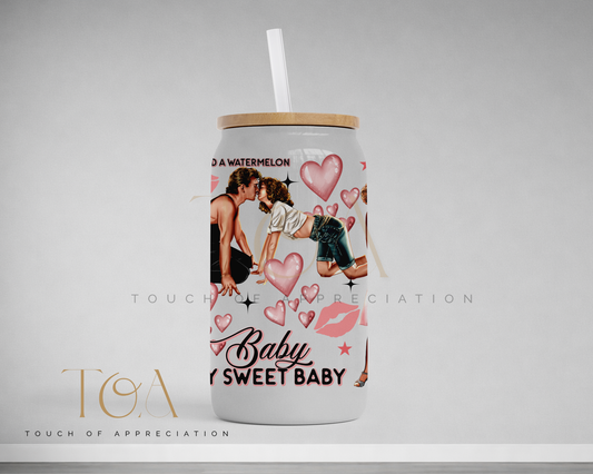 Retro Dance Couple Libbey Can - Iconic Movie Quote Tumbler with Straw