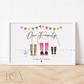 Personalised Character Family Welly Boot Print