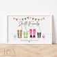 Personalised Character Family Welly Boot Print